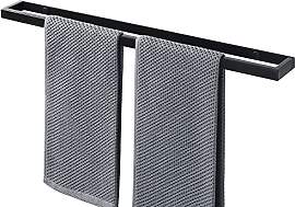 SAYAYO Handtuchhalter Schwarz Handtuchstange
