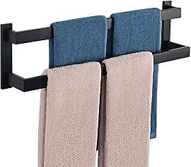 SAYAYO Handtuchhalter Schwarz Handtuchstange
