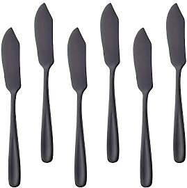 SBOMHS klein Buttermesser Set Edelstahl schwarz