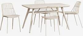Scand Rechteckiges Tischset (134x78 Cm) Und 4