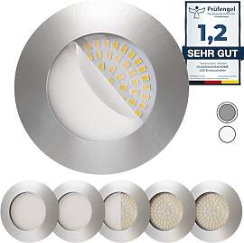 Scandinavian home 6er Set LED Einbaustrahler 230V