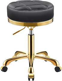 SCGSJZH Rollhocker Gold Hocker mit Rollen,