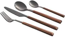 SCHÄFER Besteckset Maple Wood silber Edelstahl 24 