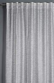 Schal mit Gardinenband Jaquard-Voile grau 140 x 245