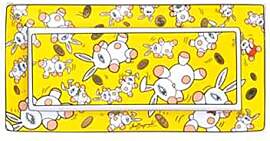 Schale Magic Bunnies Gold 24,5 - Mauro Bergonzoli