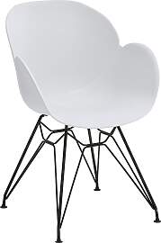 Schalenstuhl NIEHOFF SITZMÖBEL, weiß (weiß,