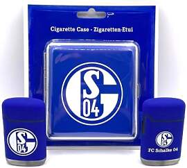 Schalke 04-2X Jet Sturmfeuerzeug mit