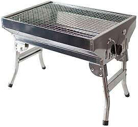 Schaschlik Grill Mangal Angler, rostfrei mit