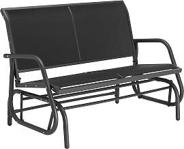 Schaukelbank Greta 2-Sitzer 121x72x86,5cm - schwarz