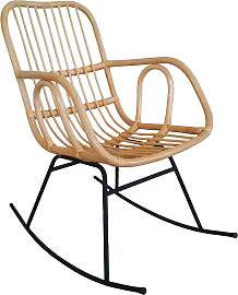 Schaukelsessel, beige (natur), B:61cm H:95cm