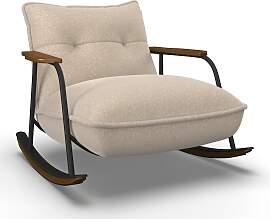 Schaukelsessel Ines Bouclé Beige
