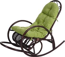 Schaukelstuhl HWC-C40, Schwingsessel Rattansessel, 