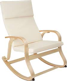Schaukelstuhl Roca aus Birkenholz 150kg - beige