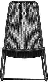 Schaukelstuhl Tom aus wetterfestem Poly-Rattan und 
