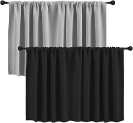 Scheibengardinen Blickdicht 2er Set –
