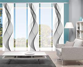 Schiebegardine HOME WOHNIDEEN "OPALIA 5ER