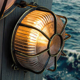 Schiffslampe Bering Bronze
