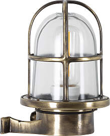 Schiffsleuchte Caspian II Bronze klar Glas