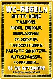 schilderkreis24 Blechschild 20x30cm – Humorvolle 