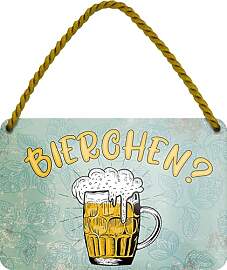 schilderkreis24 Blechschild „Bier &