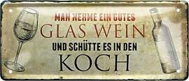 schilderkreis24 Blechschild Wein-Sprüche – Deko 