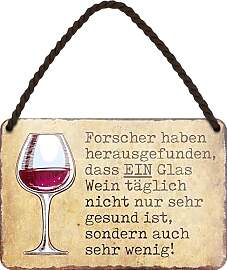 schilderkreis24 Blechschild Wein-Sprüche – Deko 
