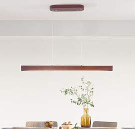 Schindora Pendelleuchte Esstisch Holz Dimmbar