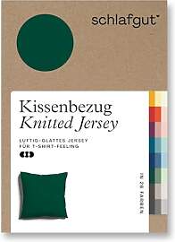 schlafgut Knitted Jersey Kissenbezug 40x40 cm