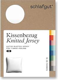 schlafgut Knitted Jersey Kissenbezug 80x80 cm