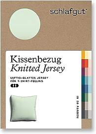 schlafgut Knitted Jersey Kissenbezug 80x80 cm