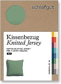 schlafgut Knitted Jersey Kissenbezug 80x80 cm