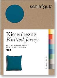 schlafgut Knitted Jersey Kissenbezug 80x80 cm