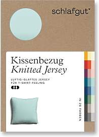 schlafgut Knitted Jersey Kissenbezug 80x80 cm