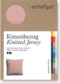 schlafgut Knitted Jersey Kissenbezug 80x80 cm