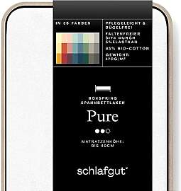 Schlafgut Pure Boxspring Spannbettlaken 120x200cm