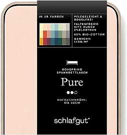 Schlafgut Pure Boxspring Spannbettlaken 140x200cm