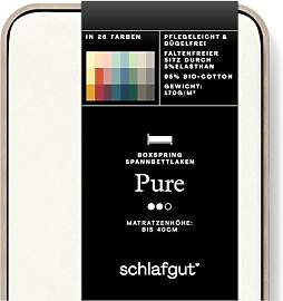 Schlafgut Pure Boxspring Spannbettlaken 90x190cm