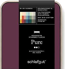 Schlafgut Pure Boxspring Spannbettlaken 90x190cm