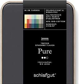 Schlafgut Pure Topper Spannbettlaken 180x200cm bis 