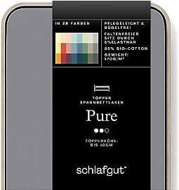 Schlafgut Pure Topper Spannbettlaken 180x200cm bis 