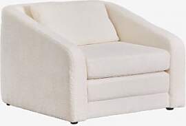 Schlafsessel Aus Bouclé-stoff Dalila Off White