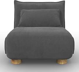 Schlafsessel Bella Dunkelgrau Bouclé