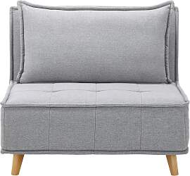 Schlafsessel Layla Hellgrau Webstoff