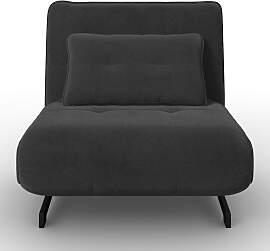 Schlafsessel Luna Dunkelgrau Bouclé