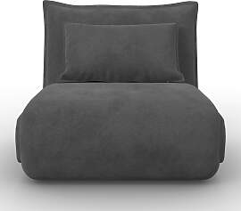 Schlafsessel Macy Dunkelgrau Bouclé