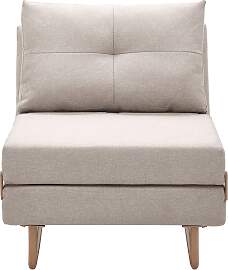Schlafsessel Malic Beige Webstoff