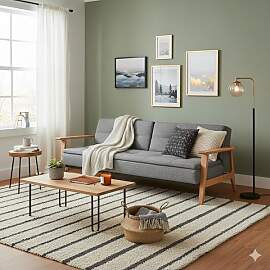 Schlafsofa Alexie Webstoff 232x99x82 cm