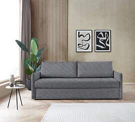 Schlafsofa BALI "Pisa", blau (blaugrau), 