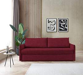 Schlafsofa BALI "Pisa", rot, B:222cm