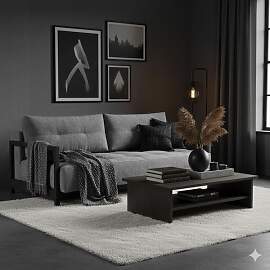 Schlafsofa Butland Webstoff mit Stauraum